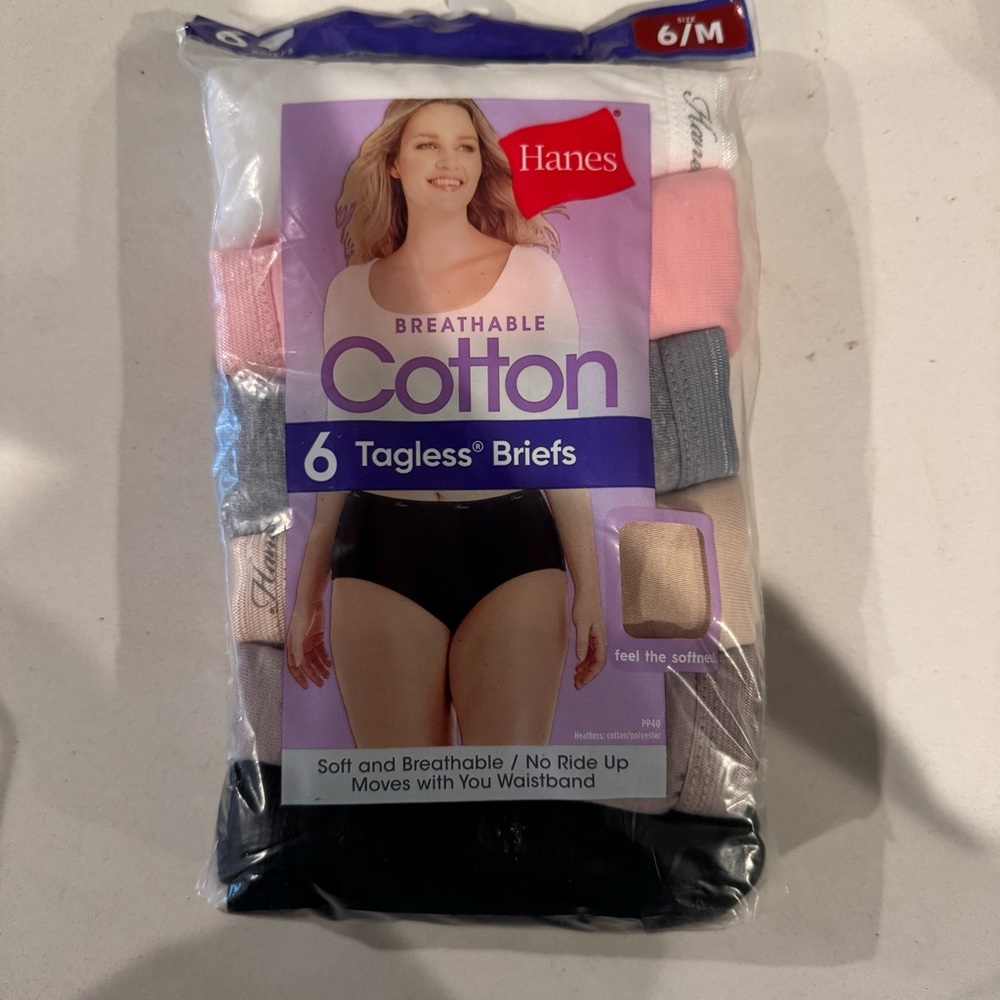🦄3 for $10🦄 NWT Hanes Breathable Cotton Tagless Briefs